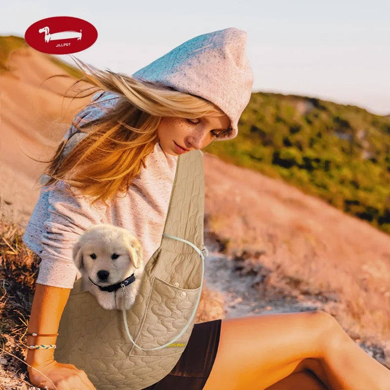 Pet Backpack Portable Chest Shoulder Bag Small and Medium-sized Dog Fashion Chest Cat and Dog Bag